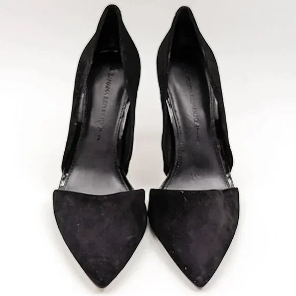 Banana Republic Adelia D'Orsay Pump Heels, Office Dressy Pointed Suede Stilettos - Picture 6 of 8